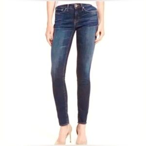 Strom Whiskered Dark Wash Skinny Jeans Size 27